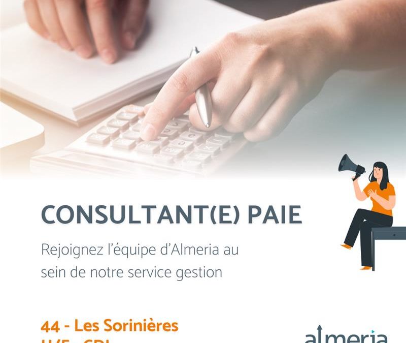 Consultant paie H/F – 44