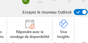Case cochée Outlook